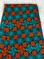 African fabric fabric/ Danshiki/Danshiki fabric/African print/African wax/Green African fabric/KM38A