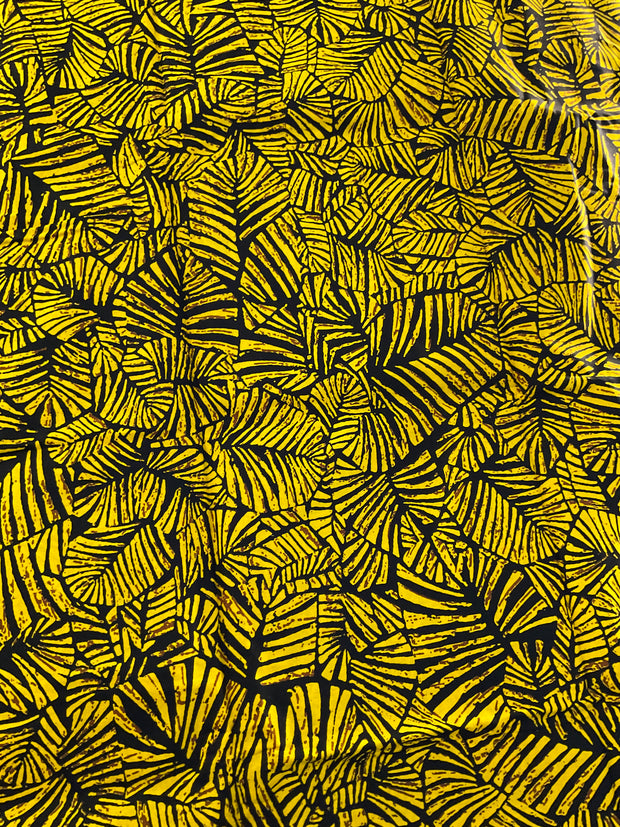 African fabric/Ankara fabric/ Danshiki/Danshiki fabric/African print/Yellow and Black Fabric