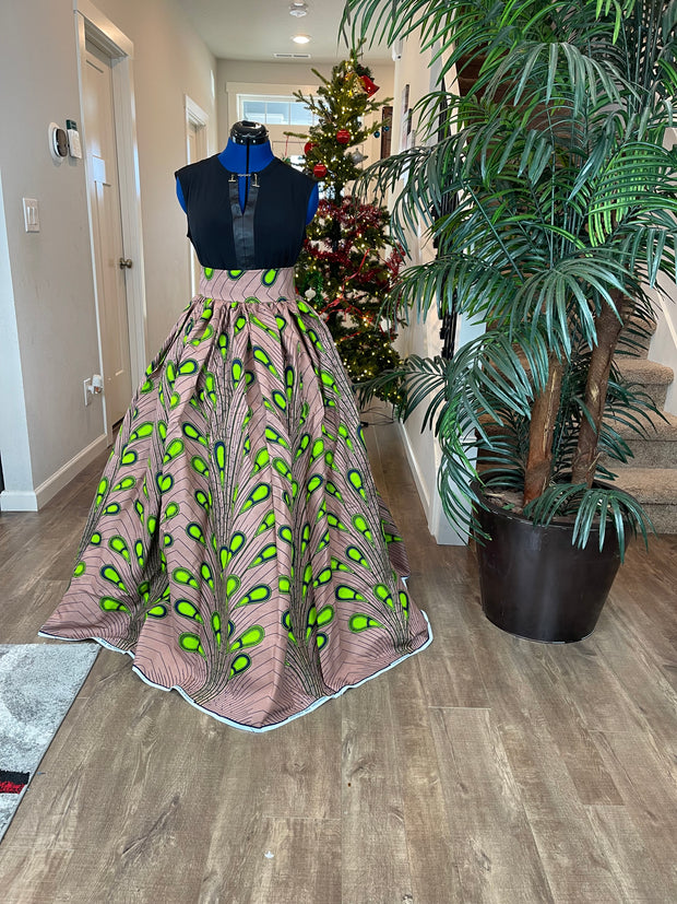 African clothing maxi skirt/ African women clothing/ Ankara maxi skirt/ African print skirt/ Ankara long skirt/ kente skirt/skirt/DR13