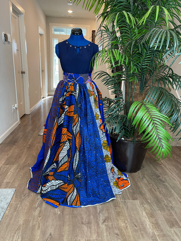 African clothing maxi skirt/ African women clothing/ Ankara maxi skirt/ African print skirt/ Ankara  skirt/ kente skirt/fashion skirt/TK76