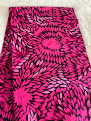 African fabric/Ankara fabric/ Danshiki/Danshiki fabric/African print/Ankara fabric for dress/Pink Ankara/