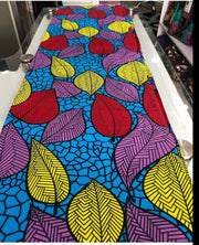 African Fabric per yard/ African prints/ Ankara fabric/ African wax// Blue and red African fabric/Yellow and blue African fabric/ Afri/MK160