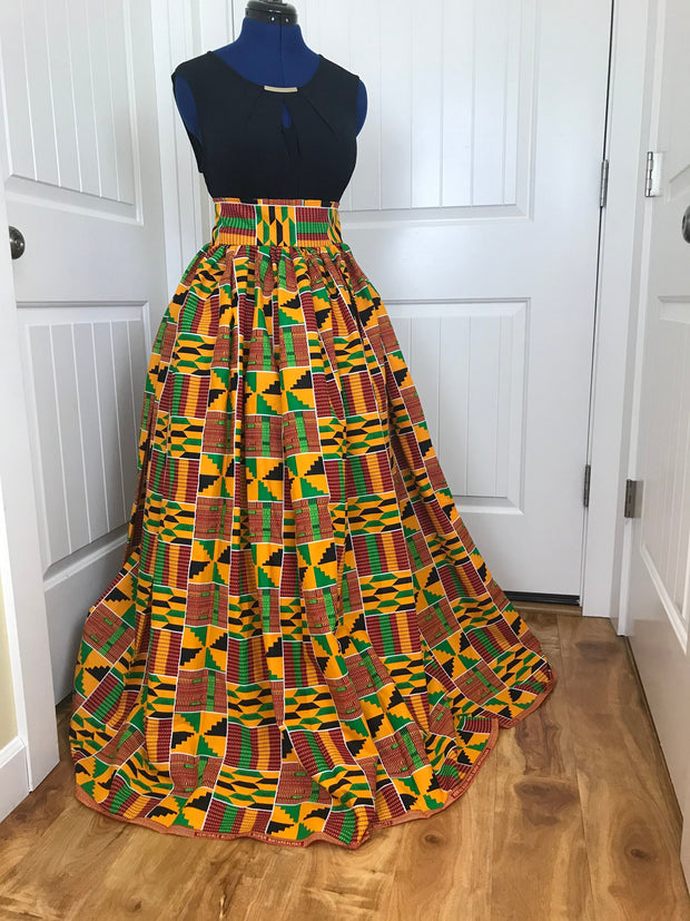African maxi skirt/African plus size skirt/African women clothing/Long skirt/Boho skirt/MK999/Ankara skirt/full flare maxi skirt