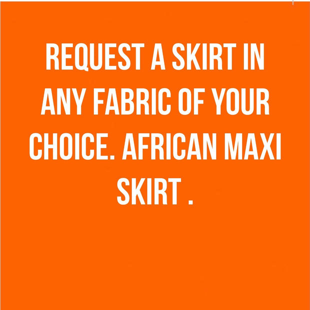 African maxi skirt/African women clothing/African boho skirt/African long skirt/