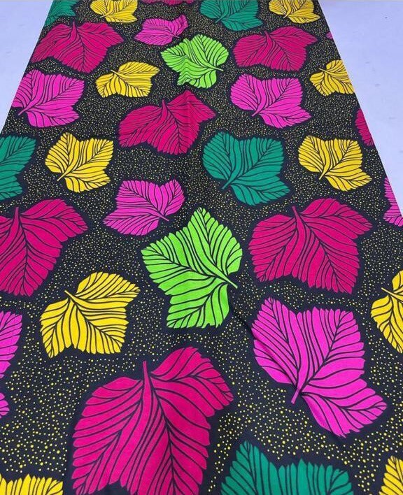 Multicolor African Fabric/African prints/ Ankara fabric/ African fabric per yard/ African fabric for crafts/ African fabri/FG54/ Maxi skirt