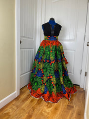 African skirt/Danshiki skirt/Ethnic skirt/Plus size women skirt/African skirt for sale/African women clothing/Ankara skirt/Maxi skirt/DR11