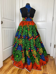 African skirt/Danshiki skirt/Ethnic skirt/Plus size women skirt/African skirt for sale/African women clothing/Ankara skirt/Maxi skirt/DR11