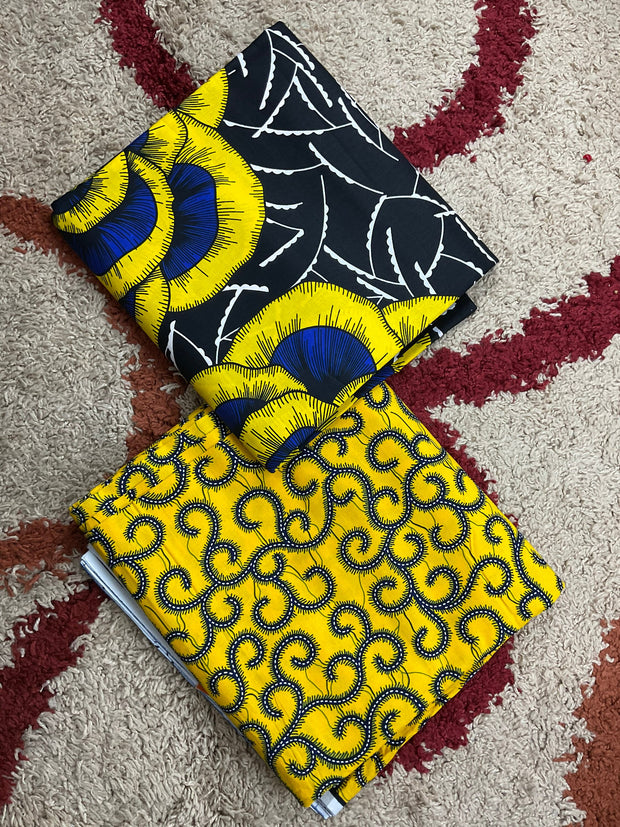 Mix and matched African Fabric/African prints/ Ankara fabric/ African fabric by the yard/ Wax prints/ African fabric for apparel/MK433a