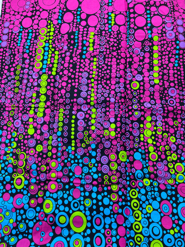 African Print Fabric /Ankara-Pink,Purple and lemon fabric/By the yard/ African fabric for sale/Danshiki fabric/African headwrap/fabrics/Mk34