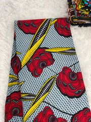 African Fabric/African prints/ Ankara fabric/ African wax/Hollandais/African fabric per yard/Danshiki African fabric/MK850
