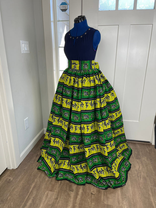 African clothing maxi skirt/ African women clothing/ Ankara maxi skirt/ African print skirt/ Ankara long skirt/ latest African skirt/DR14