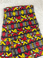 Red and black African Fabric/African prints/ Ankara fabric/ African fabric per yard/ African fabric for crafts/ African fabri/FG05