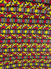 Red and black African Fabric/African prints/ Ankara fabric/ African fabric per yard/ African fabric for crafts/ African fabri/FG05