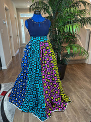 African women skirt for weddings/ African maxi skirt/ Patchwork skirt/ Beautiful african patch work skirt made from 100% Afri