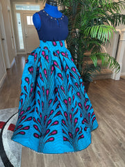 African skirt/Danshiki skirt/Ethnic skirt/Orange skirt/African skirt for sale/African women clothing/Ankara skirt/Maxi skirt/