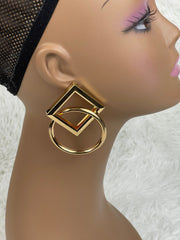 African Earrings/African Earrings For Women/Large God Earrings/ Geometric Earrings/Earrings Dangle/Gold Earrings/Earrings/