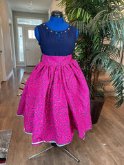 African clothing maxi skirt/ African women clothing/ Ankara maxi skirt/ African print skirt/fit and flare skirt/Pink skirt/Flare skirt/