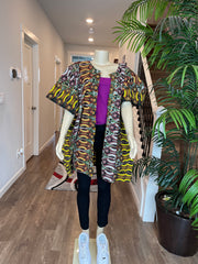 African Poncho/African Clothing For Women:/African Robe/Ankara Tops/Plus Size Women Clothing/One Size Fit All/ Ethnic Poncho