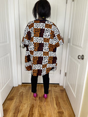 Copy of African Shawl/African duster/Kimono/Ankara top/Oversized women top